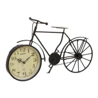 Horloge de table vintage à vélo noir - DCasa