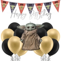 Kit de décoration pour la fête de Baby Yoda - 23 pièces