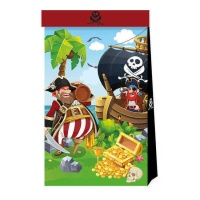 Sacs d'aventurier pirate 24 x 13 cm - 4 pcs.