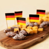 Pics à drapeau allemand 6,5 cm - 50 pcs.