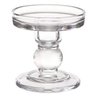 Bougeoir en verre 9 cm - Giftdecor