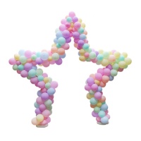 Arc de ballons en forme d'étoile 2.8 x 2.7 m - 23 pièces - Liragram