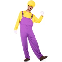 Costume de plombier jaune pour homme
