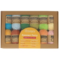 Pack de 12 pelotes SoftFun Summer Party de 20 gr - Scheepjes