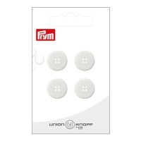 Boutons blancs avec 4 oeillets 1,5 cm - Prym - 4 pcs.