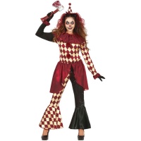 Costume de clown maléfique pour femmes