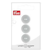 Boutons gris 1,8 cm avec deux trous - Prym - 3 pcs.