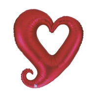 Ballon coeur rouge, 94 cm - Grabo