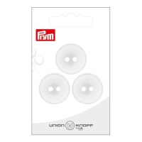 Boutons blancs de 2,3 cm avec deux trous - Prym - 3 pcs.