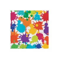 Serviettes à peinture colorée 16,5 x 16,5 cm - 16 pcs.