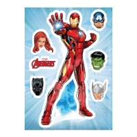 Avengers gaufres comestibles - Dekora - 7 pcs.