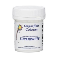 Colorant en poudre super blanc 20 g - Sugarflair