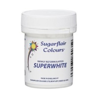 Colorant en poudre super blanc 20 gr - Sugarflair