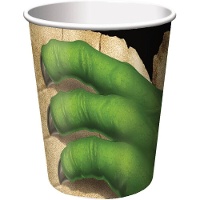 Gobelets Griffes de dinosaure, 266 ml - lot de 8