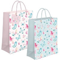 Sac cadeau de 23 x 18 cm de Papillons - 1 unité