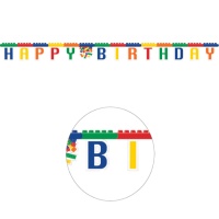 Guirlande Lego Happy Birthday 2,13 m