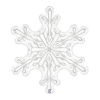 globe flocon de neige blanc, 97 cm - Grabo