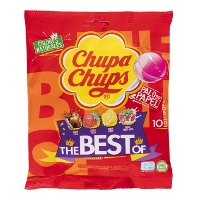 Chupa Chups de saveurs assorties en sachet - 10 unités
