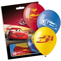 Ballons en latex Cars 28 cm - PartyCube - 10 pcs.