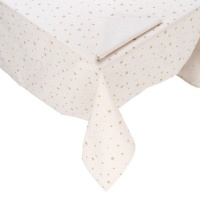 Nappe avec étoiles 1,50 x 3,00 m avec 10 serviettes de table