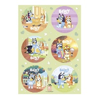 Disques comestibles en azyme Bluey et Bingo Zero - Ø 5,8 cm