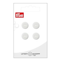 Boutons blancs de 1,2 cm avec deux trous - Prym - 4 pcs.