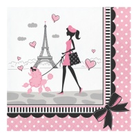 Serviettes de table Paris 16,5 x 16,5 cm - 18 pcs.