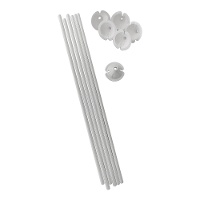 Baguette et support pour ballon en papier de 40 cm - 6 unités