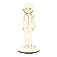 Figurine en bois d'un garçon de communion 22 x 7,5 cm - Artis decor