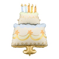Ballon en forme de Gâteau d'anniversaire 55 x 75 cm