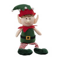 Peluche d'elfe de Noël de 22 x 18 cm