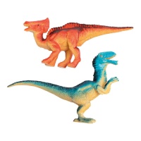 Figurines de dinosaures de couleurs assorties - 2 pièces.