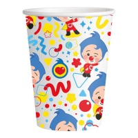 Plim Plim Gobelets Clown 250 ml - 8 pcs.