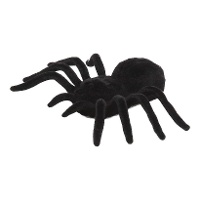 Araignée de 7,5 x 5 cm noire et douce - 2 unités