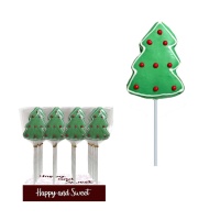 Piruleta de árbol navideño de nube con choco de 30 gr - 1 unidad