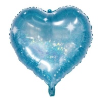 Ballon de 61cm Galactic Aqua Heart - Conver Party