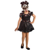 Costume de Catrina noire pour fille