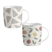 Tasse de Noël blanche de 350 ml - 1 unité