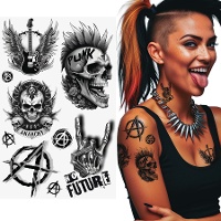 Tatouages temporaires punk