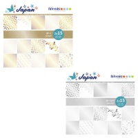 Kit papier scrapbooking Japon effet métallisé - Artemio - 30 flles