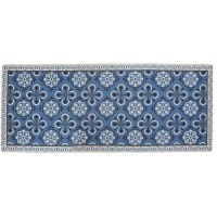 1,20 x 0,50 m tapis de cuisine Bleu hydraulique