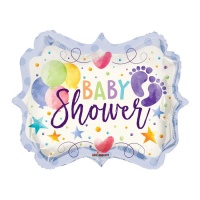 Ballon Baby Shower avec pieds de bébé 45,7 cm