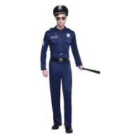 Costume de policier urbain avec casquette pour homme