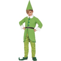 Costume d'elfe vert et jaune pour enfants