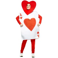 Costume de l'As de Poker Coeur Adulte