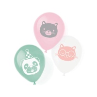 Mascottes de ballons en latex 23 cm - Amscan