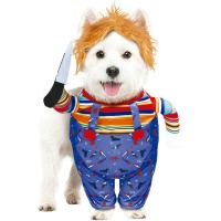 Costume de poupée diabolique pour chien