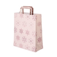 Sac cadeau de Noël 42 x 30 x 10 cm rose - 1 pc.