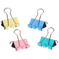 Pinces clips en couleurs pastel moyennes - 5 unités