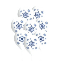 Ballons en latex Princesse des neiges 27 cm - 8 pcs.